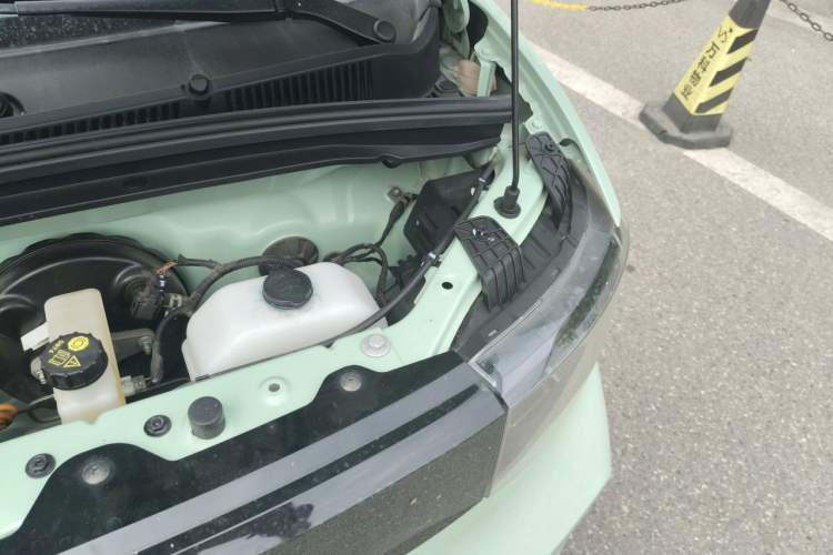 Used Wuling Hongguang MINIEV 2021 Macaron Fashion Model Lithium Iron Phosphate Engine Bay Left