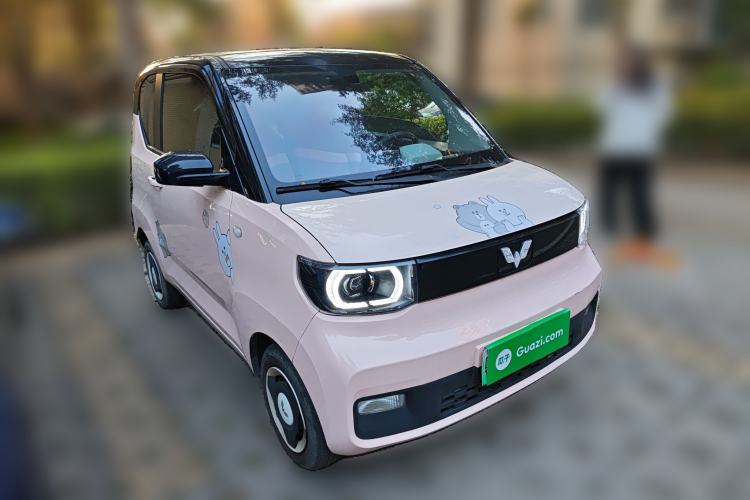 Used Wuling Hongguang MINIEV 2021 Macaron Fashion Model Lithium Iron Phosphate Front Right 45 Deg