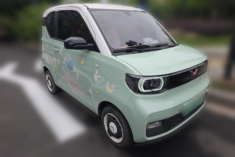 Used Wuling Hongguang MINIEV 2021 Macaron Fashion Model Lithium Iron Phosphate Front Right 45 Deg
