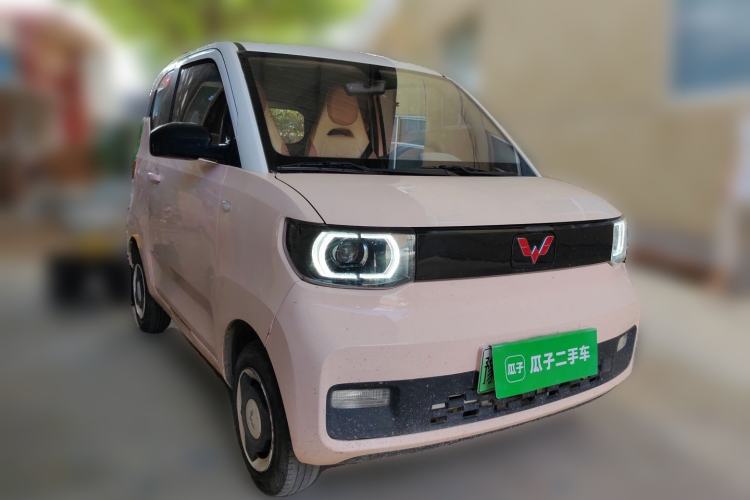 Used Wuling Hongguang MINIEV 2021 Macaron Fashion Model Lithium Iron Phosphate Front Right 45 Deg