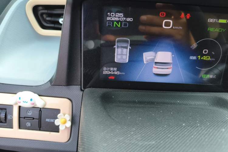Used Wuling Hongguang MINIEV 2021 Macaron Premium Model – Lithium Iron Phosphate Odometer Close Up