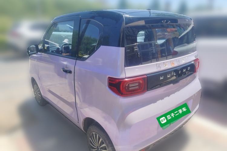 Used Wuling Hongguang MINIEV 2021 Macaron Fashion Model Lithium Iron Phosphate Rear Left 45 Deg