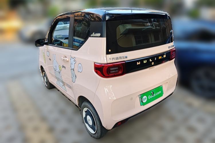 Used Wuling Hongguang MINIEV 2021 Macaron Fashion Model Lithium Iron Phosphate Rear Left 45 Deg