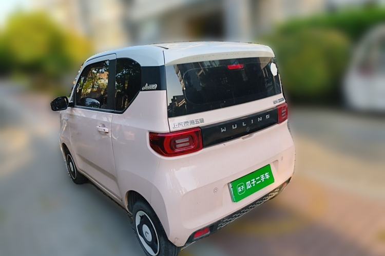 Used Wuling Hongguang MINIEV 2021 Macaron Fashion Model Lithium Iron Phosphate Rear Left 45 Deg