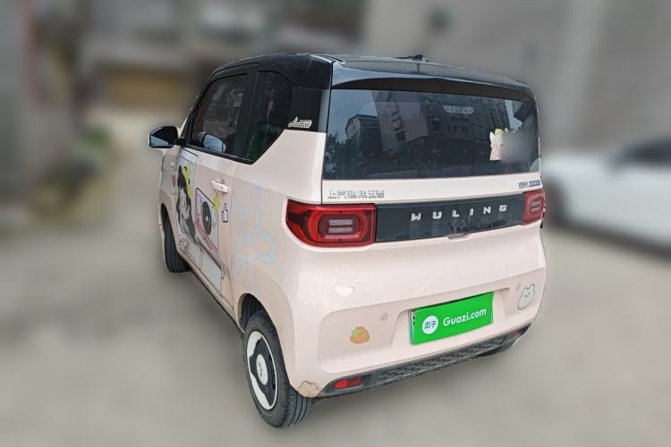Used Wuling Hongguang MINIEV 2021 Macaron Sandwich Model 170 km Lithium Iron Phosphate Rear Left 45 Deg
