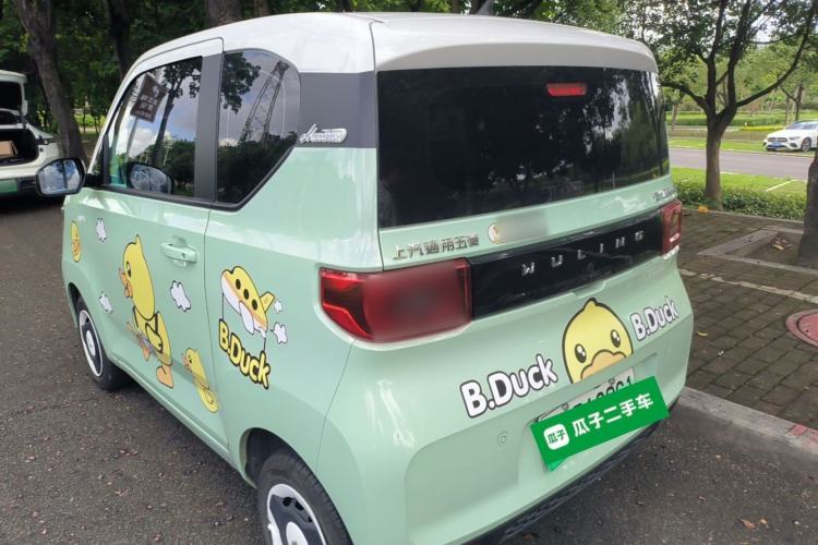 Used Wuling Hongguang MINIEV 2021 Macaron Fashion Model Lithium Iron Phosphate Rear Left 45 Deg