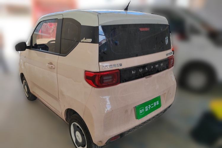 Used Wuling Hongguang MINIEV 2021 Macaron Fashion Model Lithium Iron Phosphate Rear Left 45 Deg