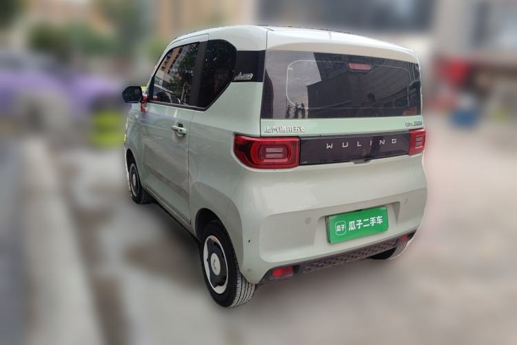 Used Wuling Hongguang MINIEV 2021 Macaron Fashion Model Lithium Iron Phosphate Rear Left 45 Deg