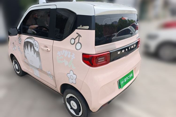 Used Wuling Hongguang MINIEV 2021 Macaron Fashion Model Lithium Iron Phosphate Rear Left 45 Deg