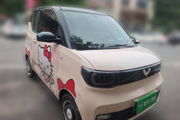 Used Wuling Hongguang MINIEV 2021 Macaron Fashion Edition Lithium-Ion Battery Front Right 45 Deg
