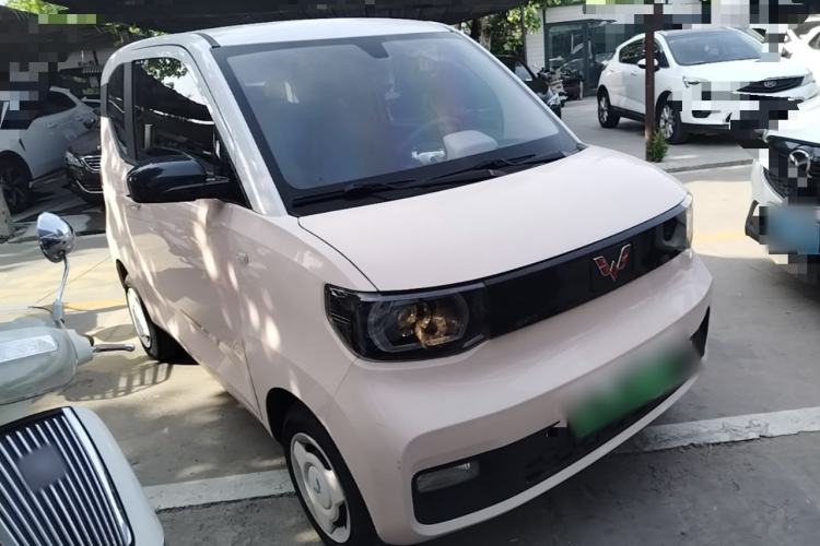 Used Wuling Hongguang MINIEV 2021 Macaron Fashion Model Lithium Iron Phosphate Front Right 45 Deg
