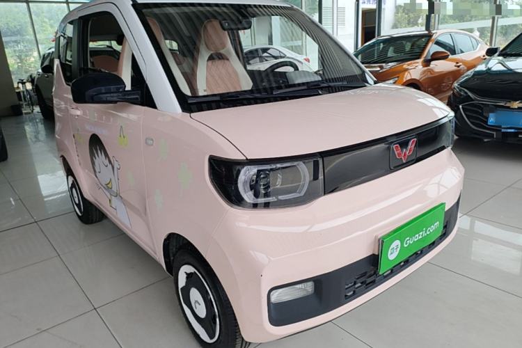 Used Wuling Hongguang MINIEV 2021 Macaron Fashion Model Lithium Iron Phosphate Front Right 45 Deg