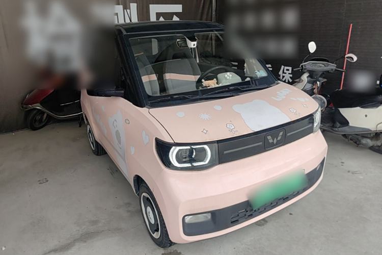 Used Wuling Hongguang MINIEV 2021 Macaron Fashion Edition Lithium-Ion Battery Front Right 45 Deg