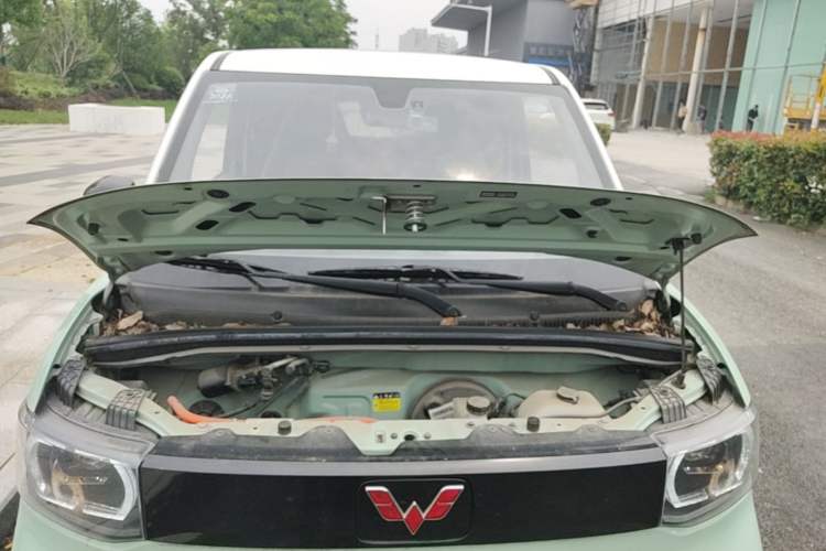 Used Wuling Hongguang MINIEV 2021 Macaron Fashion Model Lithium Iron Phosphate Engine Bay
