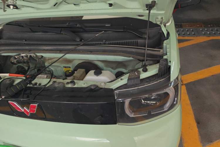 Used Wuling Hongguang MINIEV 2021 Macaron Fashion Model Lithium Iron Phosphate Engine Bay Left
