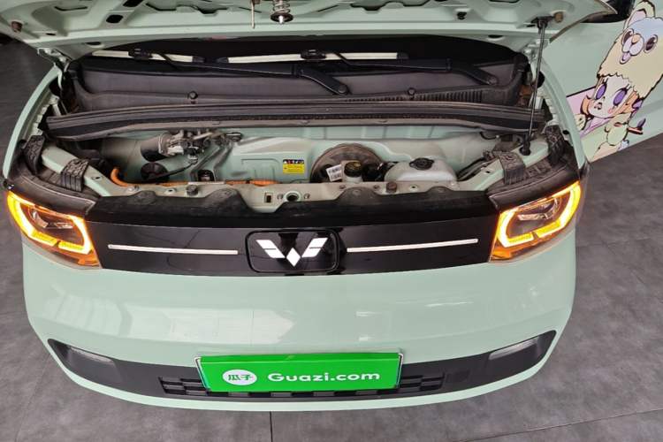 Used Wuling Hongguang MINIEV 2021 Macaron Premium Model – Lithium Iron Phosphate Engine Bay