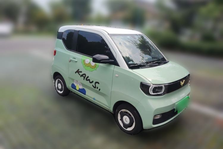 Used Wuling Hongguang MINIEV 2021 Macaron Fashion Model Lithium Iron Phosphate Front Right 45 Deg