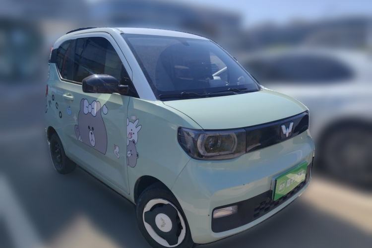 Used Wuling Hongguang MINIEV 2021 Macaron Fashion Edition Lithium-Ion Battery Front Right 45 Deg