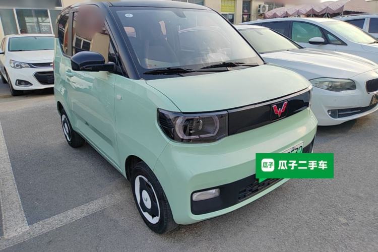 Used Wuling Hongguang MINIEV 2021 Macaron Fashion Model Lithium Iron Phosphate Front Right 45 Deg