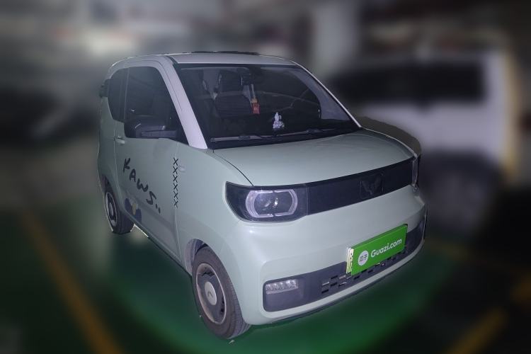 Used Wuling Hongguang MINIEV 2021 Macaron Fashion Model Lithium Iron Phosphate Front Right 45 Deg