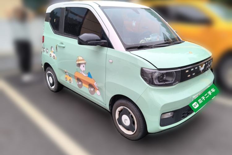 Used Wuling Hongguang MINIEV 2021 Macaron Fashion Edition Lithium-Ion Battery Front Right 45 Deg