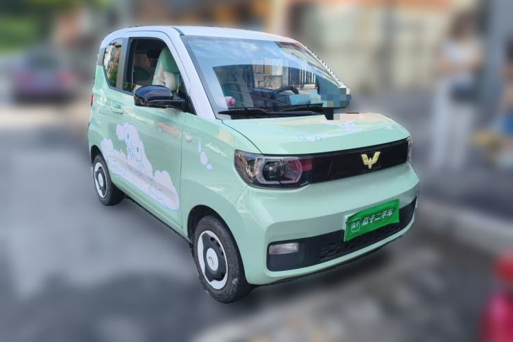 Used Wuling Hongguang MINIEV 2021 Macaron Fashion Model Lithium Iron Phosphate Front Right 45 Deg