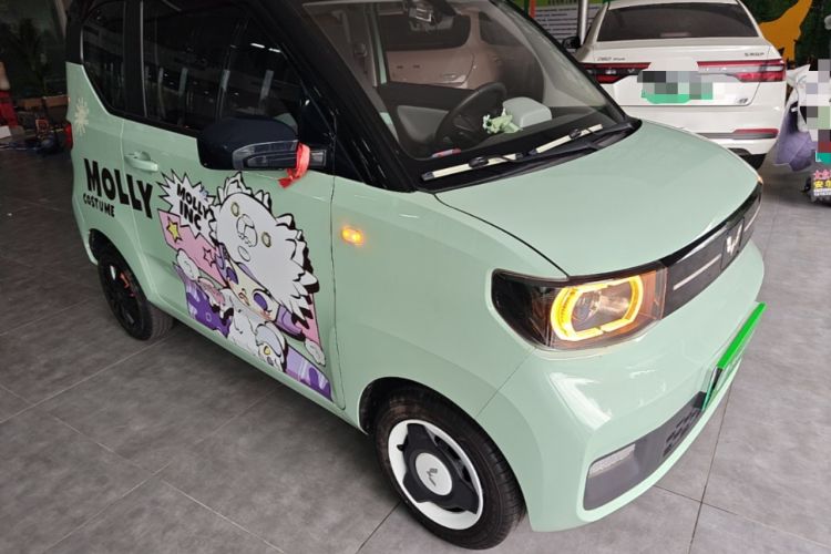 Used Wuling Hongguang MINIEV 2021 Macaron Premium Model – Lithium Iron Phosphate Front Right 45 Deg