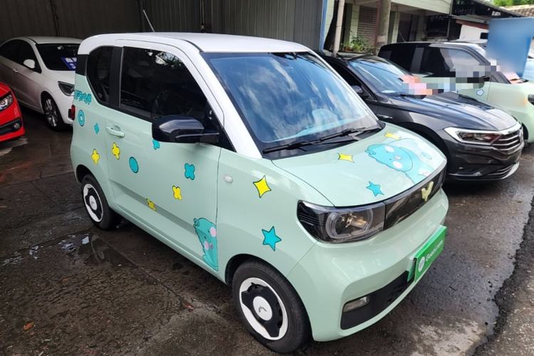 Used Wuling Hongguang MINIEV 2021 Macaron Fashion Model Lithium Iron Phosphate Front Right 45 Deg