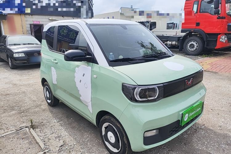 Used Wuling Hongguang MINIEV 2021 Macaron Fashion Model Lithium Iron Phosphate Front Right 45 Deg
