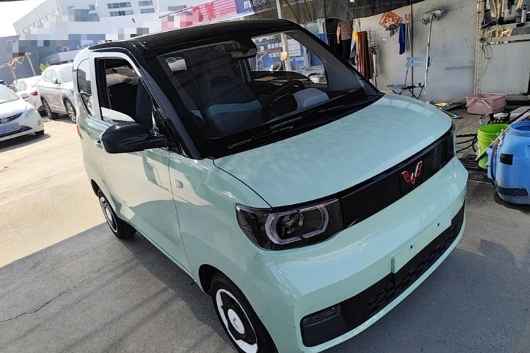 Used Wuling Hongguang MINIEV 2021 Macaron Fashion Model Lithium Iron Phosphate Front Right 45 Deg