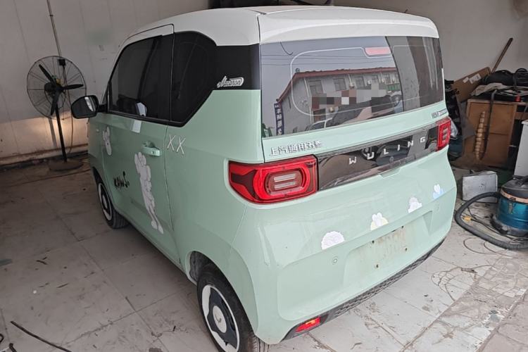Used Wuling Hongguang MINIEV 2021 Macaron Fashion Model Lithium Iron Phosphate Rear Left 45 Deg