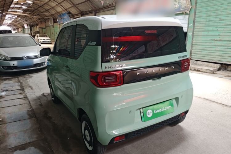 Used Wuling Hongguang MINIEV 2021 Macaron Fashion Model Lithium Iron Phosphate Rear Left 45 Deg