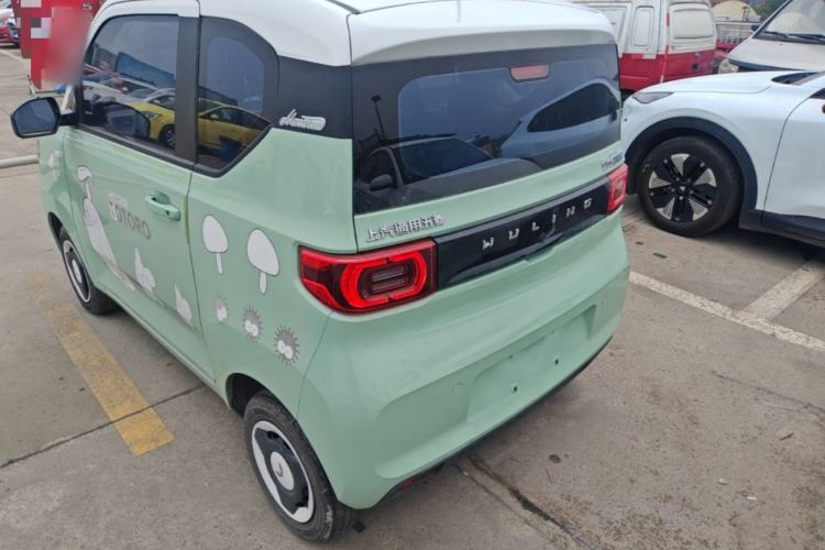 Used Wuling Hongguang MINIEV 2021 Macaron Fashion Model Lithium Iron Phosphate Rear Left 45 Deg