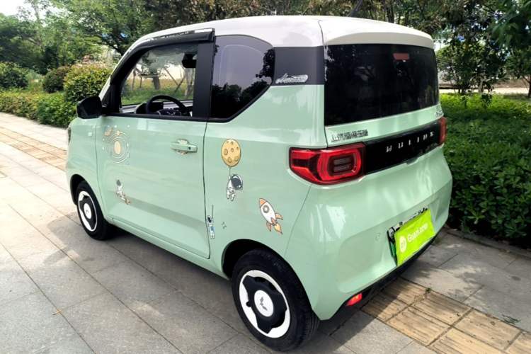 Used Wuling Hongguang MINIEV 2021 Macaron Premium Model – Lithium Iron Phosphate Rear Left 45 Deg