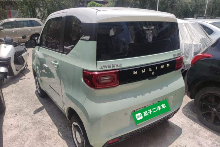 Used Wuling Hongguang MINIEV 2021 Macaron Sandwich Model 120 km Lithium NMC Rear Left 45 Deg