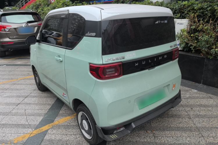 Used Wuling Hongguang MINIEV 2021 Macaron Fashion Model Lithium Iron Phosphate Rear Left 45 Deg