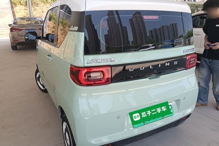 Used Wuling Hongguang MINIEV 2021 Macaron Sandwich Model 170 km Lithium Iron Phosphate Rear Left 45 Deg