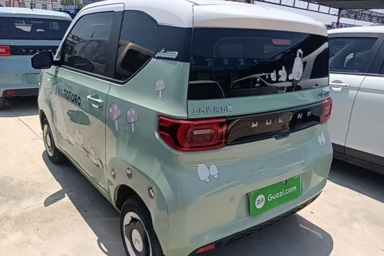 Used Wuling Hongguang MINIEV 2021 Macaron Fashion Model Lithium Iron Phosphate Rear Left 45 Deg