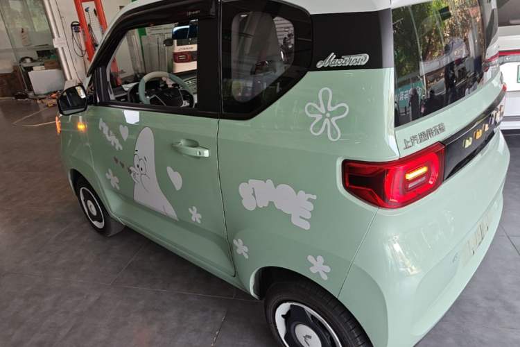 Used Wuling Hongguang MINIEV 2021 Macaron Fashion Edition Lithium-Ion Battery Rear Left 45 Deg