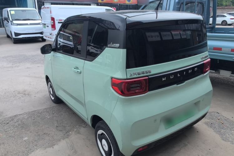 Used Wuling Hongguang MINIEV 2021 Macaron Fashion Model Lithium Iron Phosphate Rear Left 45 Deg