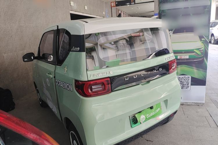 Used Wuling Hongguang MINIEV 2021 Macaron Fashion Model Lithium Iron Phosphate Rear Left 45 Deg