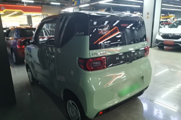 Used Wuling Hongguang MINIEV 2021 Macaron Fashion Model Lithium Iron Phosphate Rear Left 45 Deg