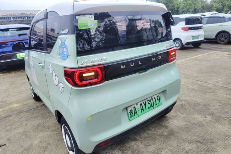 Used Wuling Hongguang MINIEV 2021 Macaron Fashion Model Lithium Iron Phosphate Rear Left 45 Deg