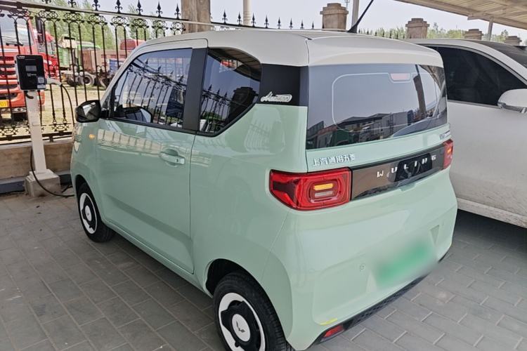 Used Wuling Hongguang MINIEV 2021 Macaron Fashion Model Lithium Iron Phosphate Rear Left 45 Deg