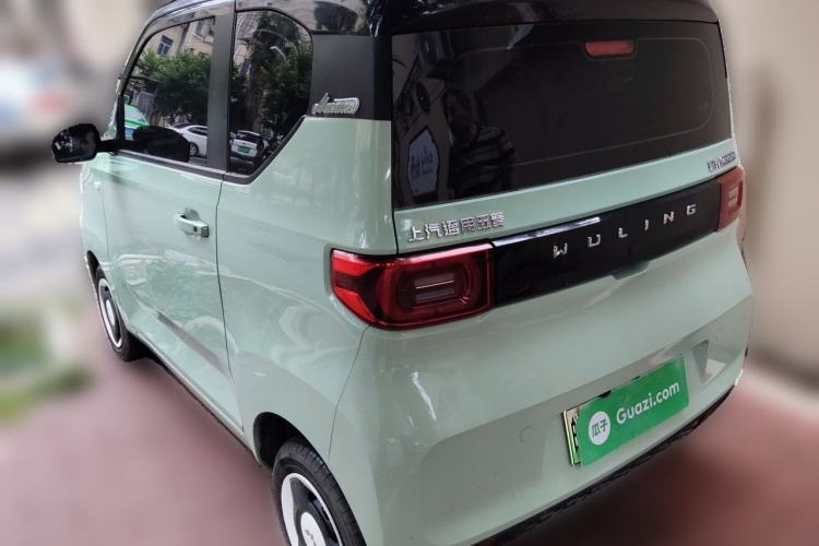 Used Wuling Hongguang MINIEV 2021 Macaron Fashion Model Lithium Iron Phosphate Rear Left 45 Deg