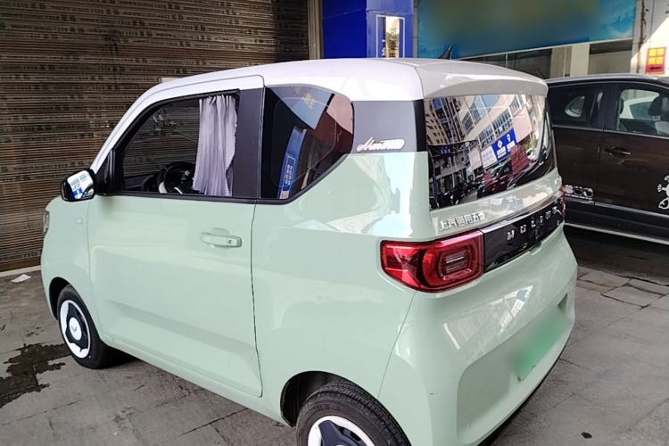 Used Wuling Hongguang MINIEV 2021 Macaron Fashion Model Lithium Iron Phosphate Rear Left 45 Deg