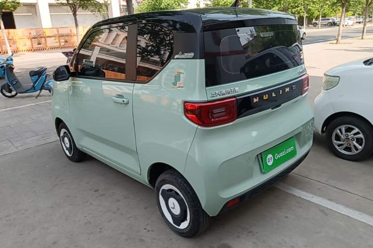 Used Wuling Hongguang MINIEV 2021 Macaron Fashion Model Lithium Iron Phosphate Rear Left 45 Deg