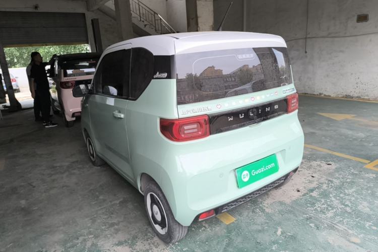 Used Wuling Hongguang MINIEV 2021 Macaron Fashion Model Lithium Iron Phosphate Rear Left 45 Deg