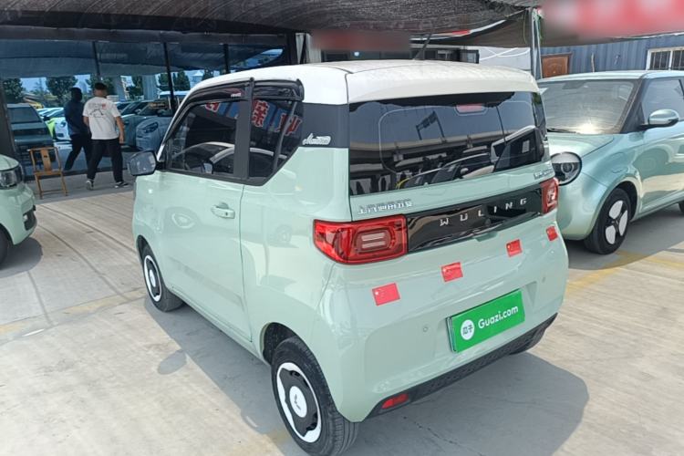 Used Wuling Hongguang MINIEV 2021 Macaron Fashion Model Lithium Iron Phosphate Rear Left 45 Deg