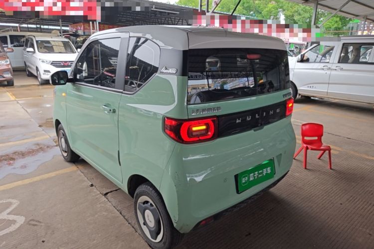 Used Wuling Hongguang MINIEV 2021 Macaron Fashion Model Lithium Iron Phosphate Rear Left 45 Deg